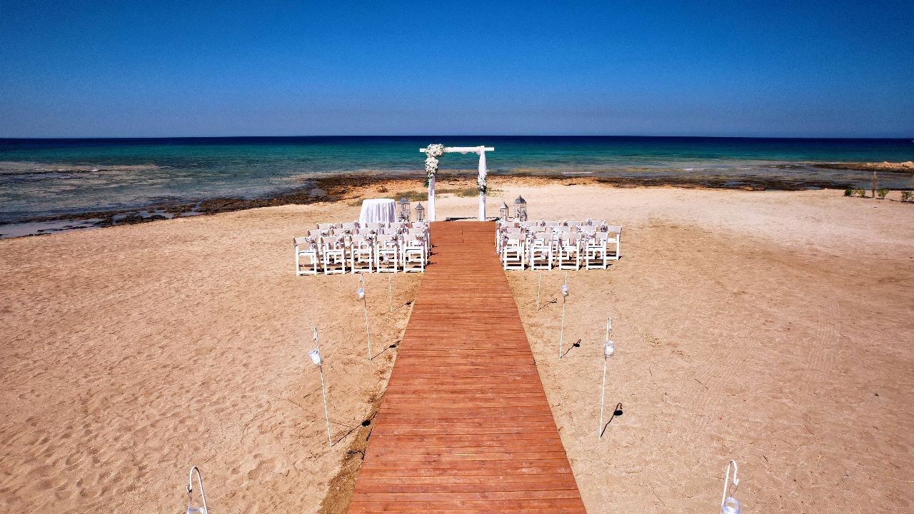 Book your wedding day in Ayia Triada Beach Venue
